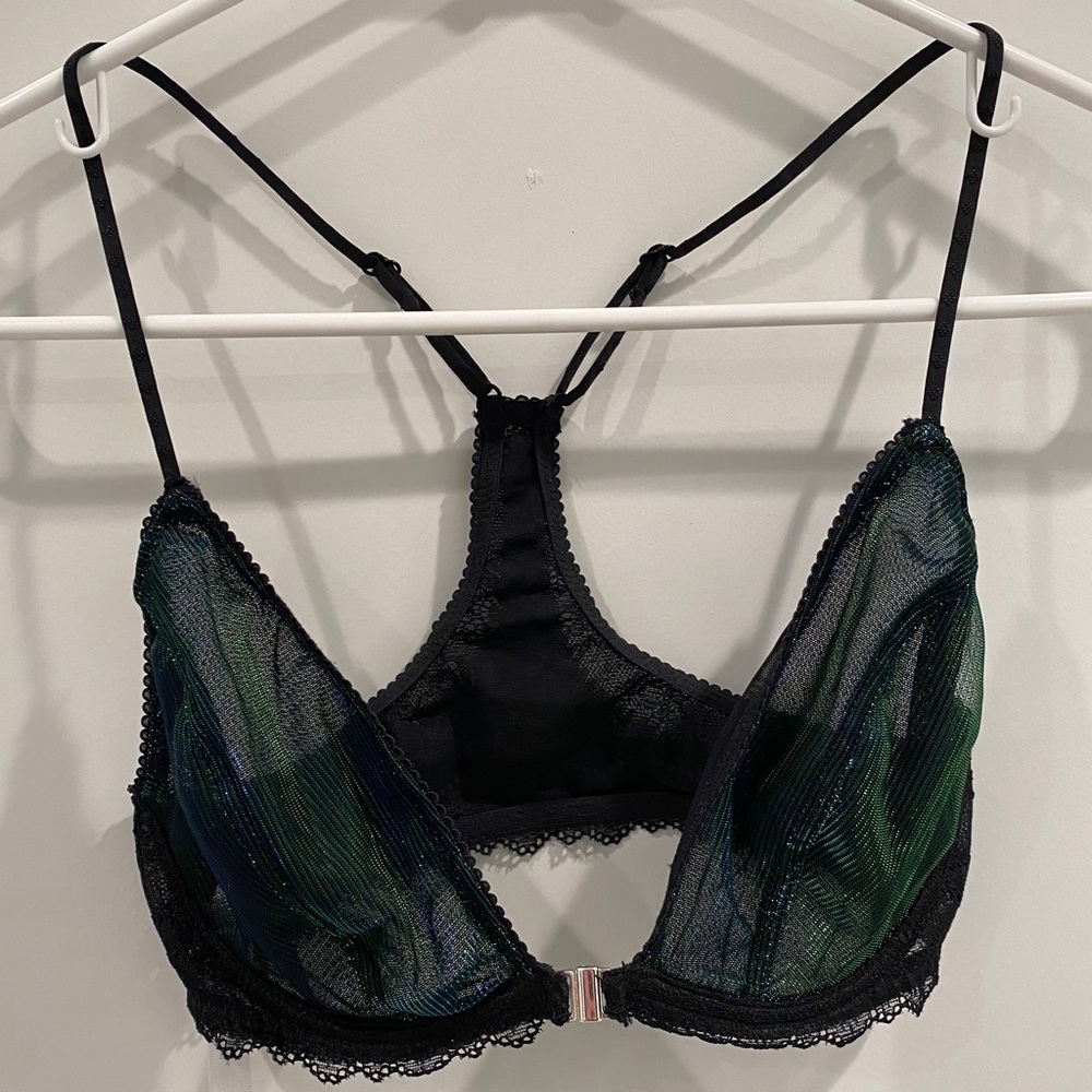 Green metallic bralette
